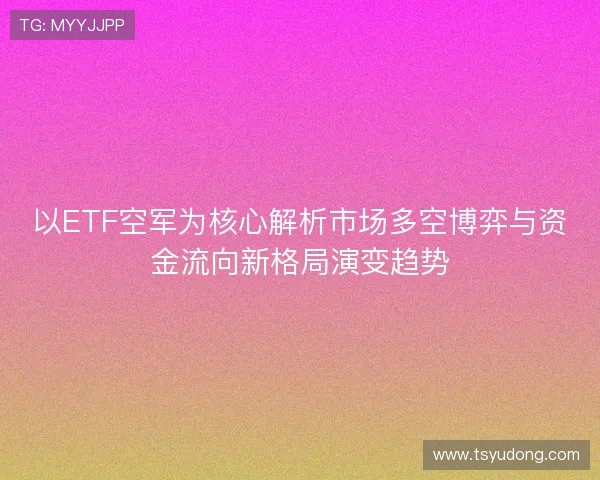 以ETF空军为核心解析市场多空博弈与资金流向新格局演变趋势